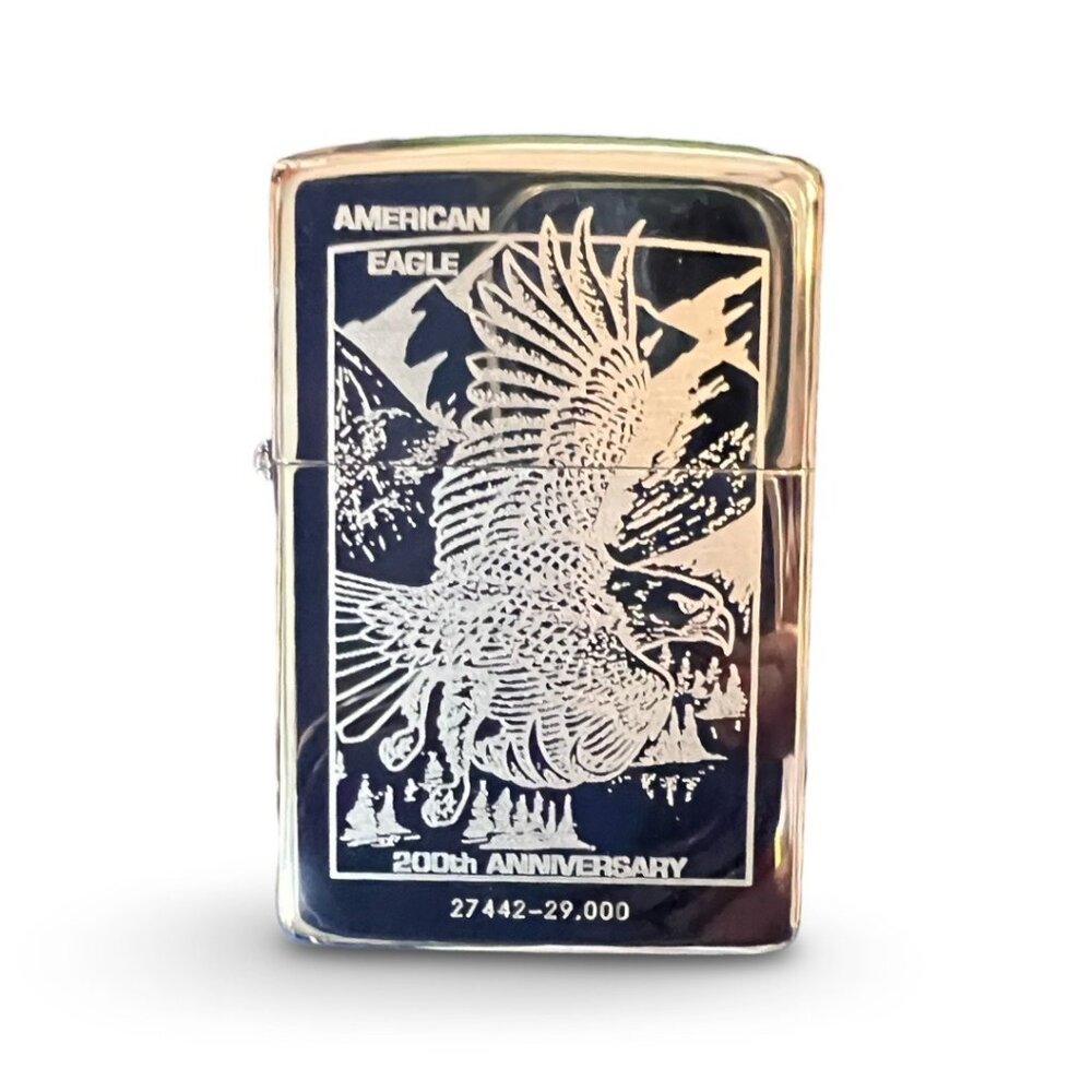 Zippo American Eagle 200th Anniversary Lighter - New - Unused- With Box